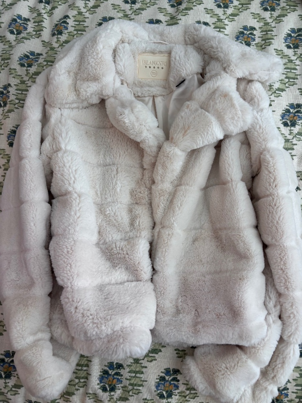 White Faux Fur Jacket